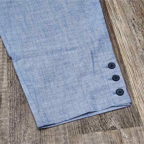 Talbots the‎ perfect crop 3 button Chambray blue plus size 16WP NEW!! - Picture 11 of 11